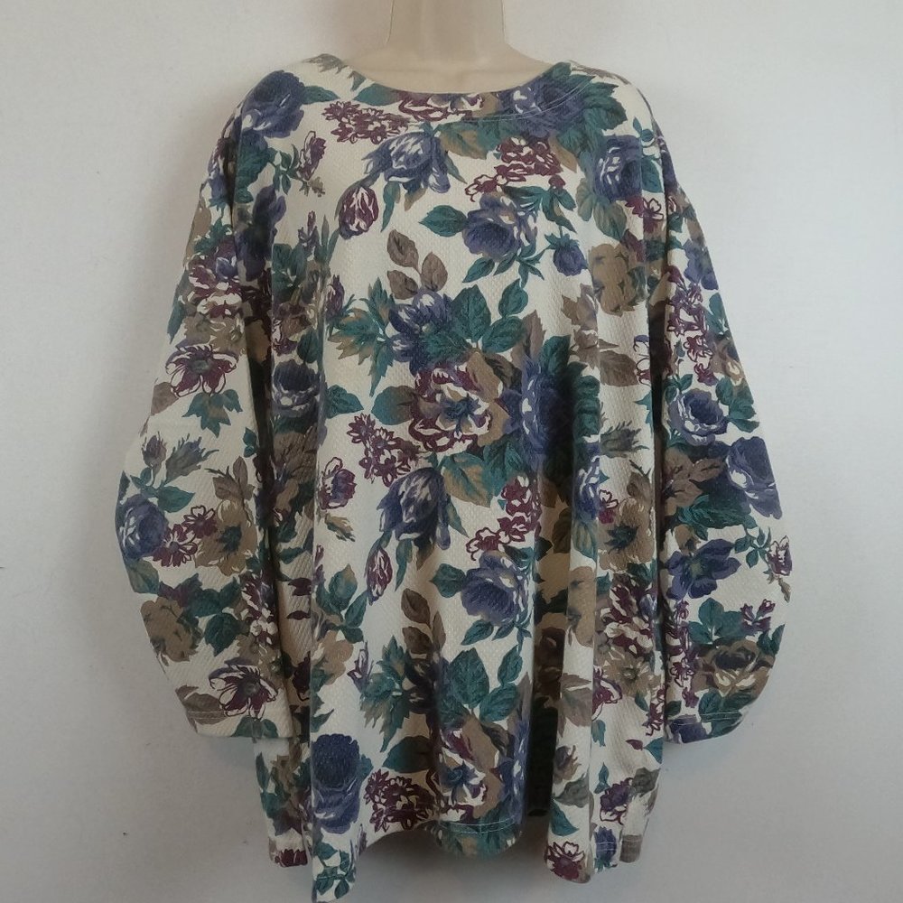 PK Elliot Plus Floral Women's 42/22W Long Sleeve Sweatshirt RN 50110